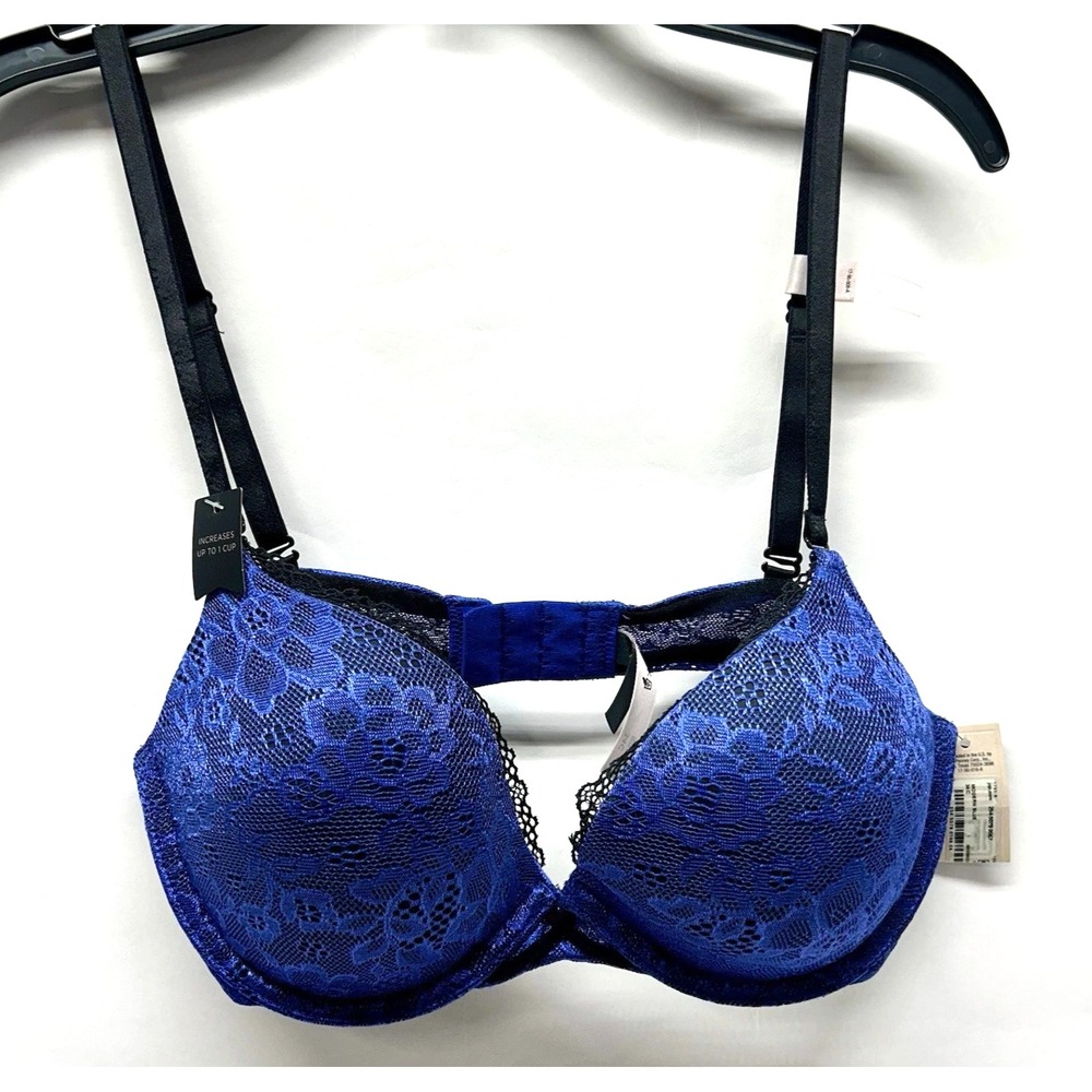 Ambrielle Womens 34C Modern Blue Nylon Blend Bra NEW (C9)